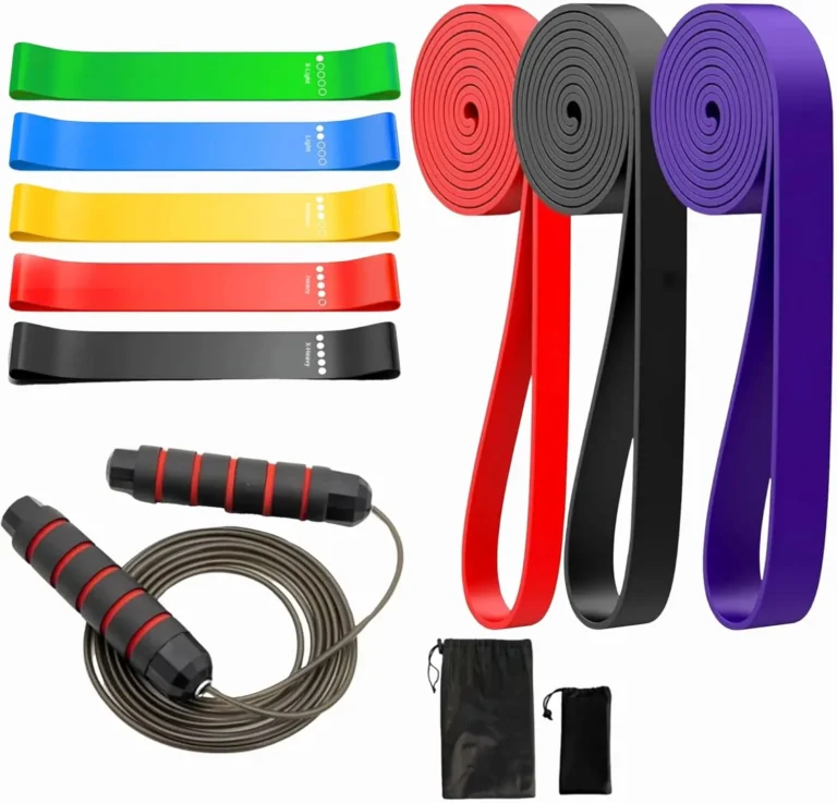 Gomas elásticas musculación + comba + Bandas de Resistencia 1