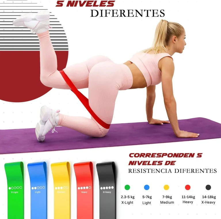 Gomas elásticas musculación + comba + Bandas de Resistencia 1