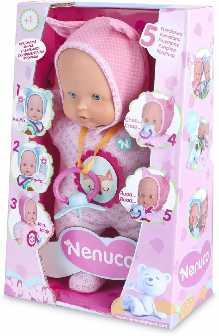 Nenuco - Muñeco, Blandito 5 Funciones, Color Rosa (Famosa 700012664) 3