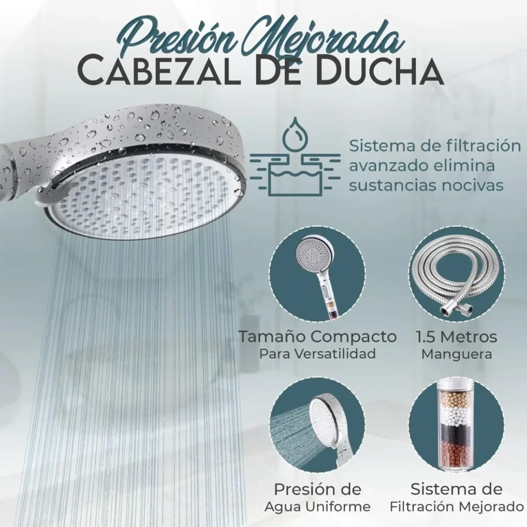VOYXLIBRE alcachofa de ducha + manguera ducha 1